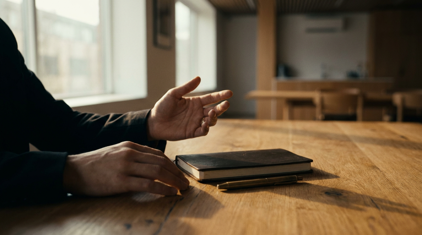 Two professionals discussing terms across a desk, a visual representation of common negotiation myths being challenged in a modern business meeting.