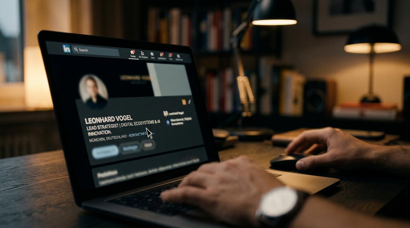 Beispiel für die Anwendung eines starken Personal Brand Statements im Slogan eines LinkedIn-Profils.